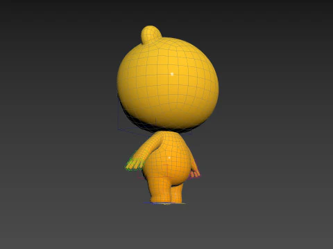 Character264 Rigged Mascot 3D Model