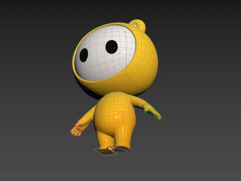 Character264 Rigged Mascot 3D Model