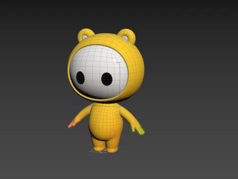 Character264 Rigged Mascot 3D Model