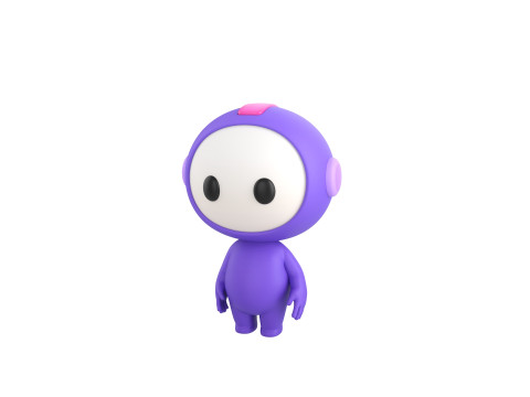 Character265 Rigged Mascot Model 3D