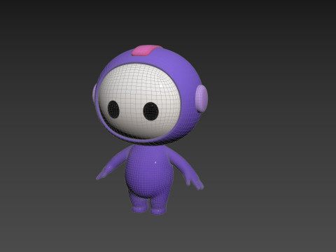 Character265 Rigged Mascot Modèle 3D
