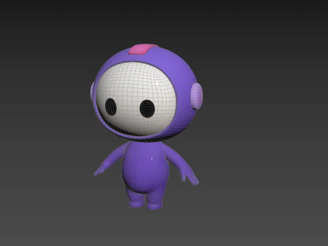 Character265 Rigged Mascot 3D Model