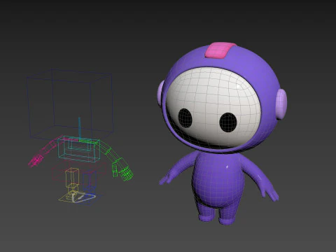 Character265 Rigged Mascot 3D Model