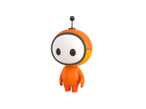 Character266 Rigged Mascot 3D Model