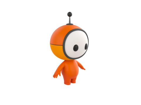 Character266 Rigged Mascot 3D Модель