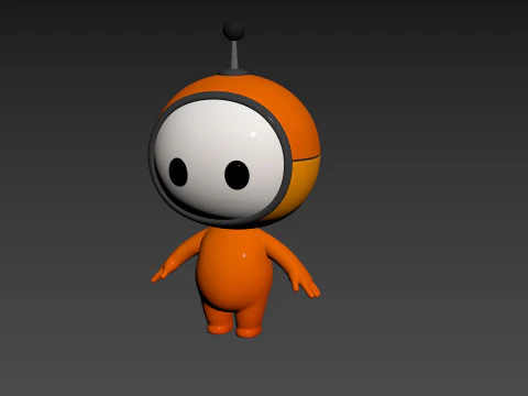 Character266 Rigged Mascot 3D Model