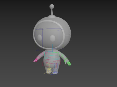 Character266 Rigged Mascot 3D Модель