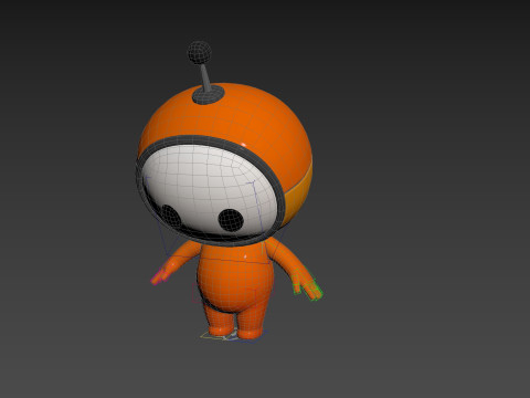 Character266 Rigged Mascot 3D Модель