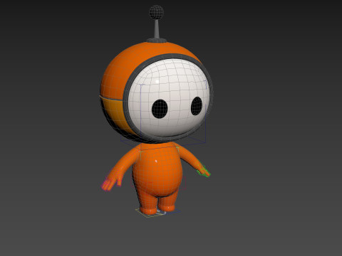 Character266 Rigged Mascot 3D Модель