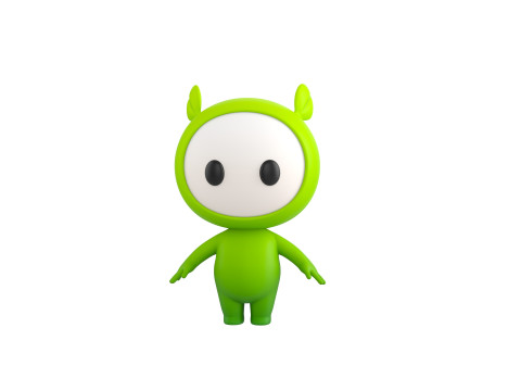 Character267 Rigged Mascot Model 3D