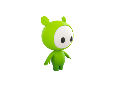 Character267 Rigged Mascot Model 3D