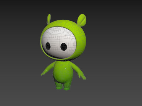 Character267 Rigged Mascot Model 3D