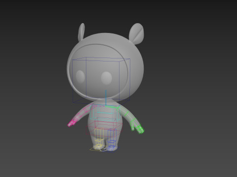 Character267 Rigged Mascot Model 3D
