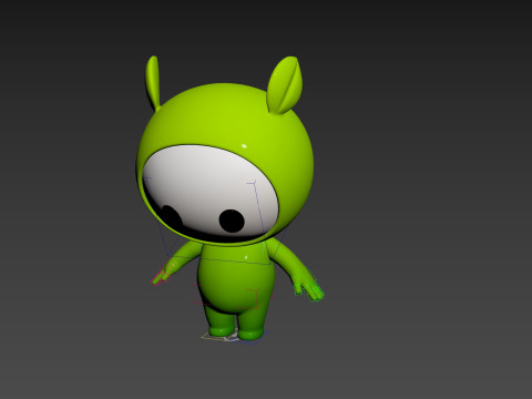 Character267 Rigged Mascot Model 3D