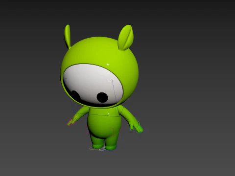 Character267 Rigged Mascot 3D Model