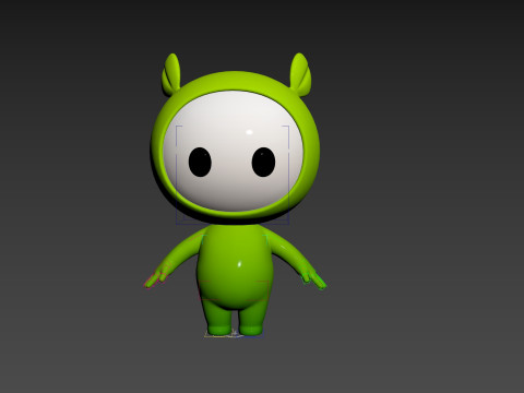 Character267 Rigged Mascot Model 3D