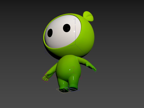 Character267 Rigged Mascot Model 3D