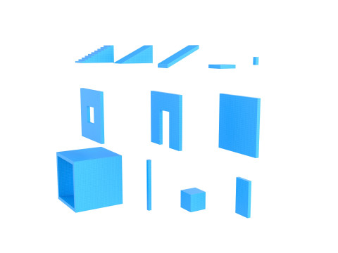 Pack011 Game Level Objects 3D 모델