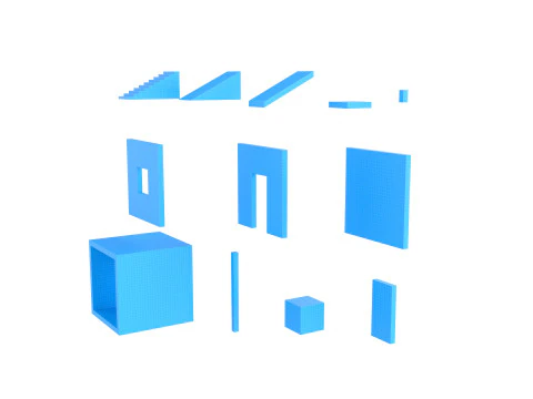 Pack011 Game Level Objects 3D Model