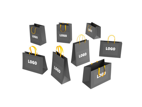 Pack012 Shopping Bag Modelo 3D