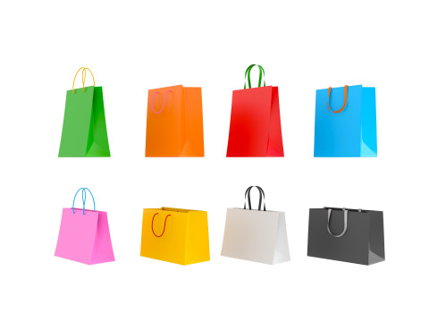 Pack012 Shopping Bag Modelo 3D