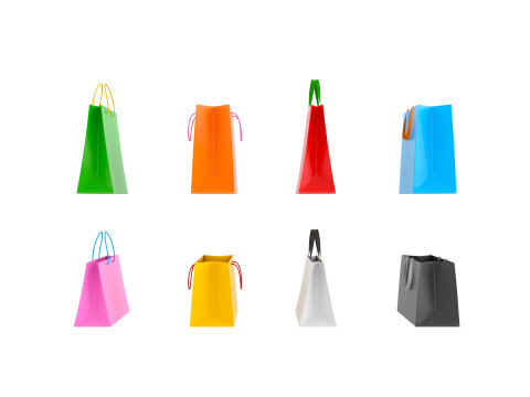 Pack012 Shopping Bag Modelo 3D