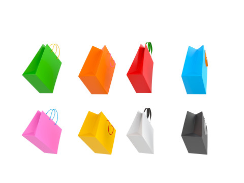 Pack012 Shopping Bag Modelo 3D