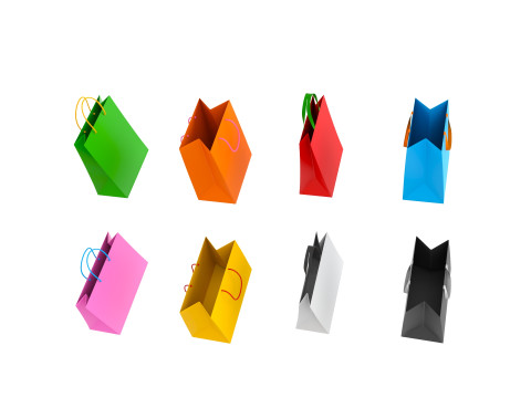 Pack012 Shopping Bag Modelo 3D