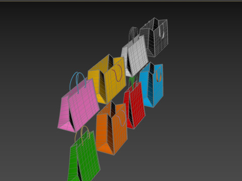 Pack012 Shopping Bag Modelo 3D