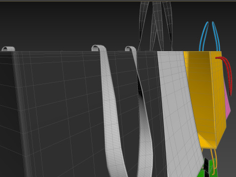 Pack012 Shopping Bag Modelo 3D