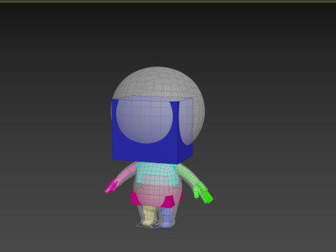 Character268 Rigged Cartoon Boy 3Dモデル