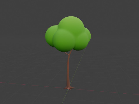 Pack013 Cartoon Tree 3D 模型