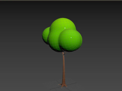 Pack013 Cartoon Tree 3D Model