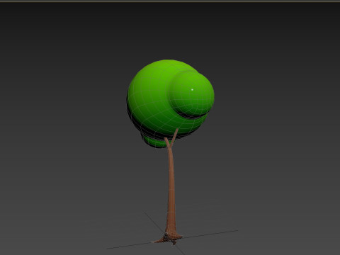 Pack013 Cartoon Tree 3D 模型