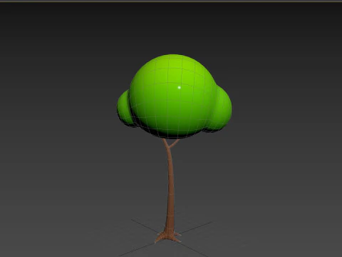 Pack013 Cartoon Tree 3D Model