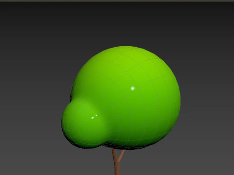 Pack013 Cartoon Tree 3D Model