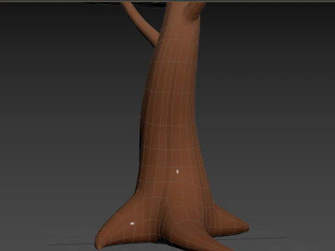 Pack013 Cartoon Tree 3D Model