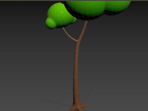 Pack013 Cartoon Tree 3D Model