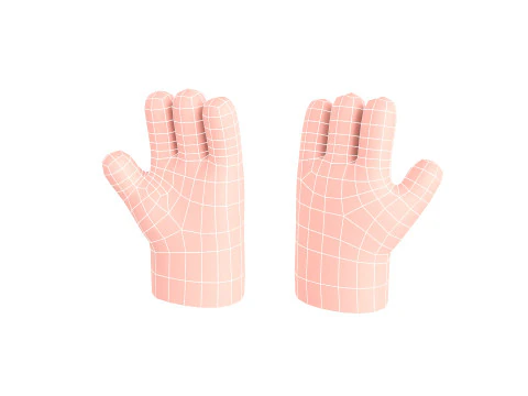Prop182 Cartoon Hand 3D Model
