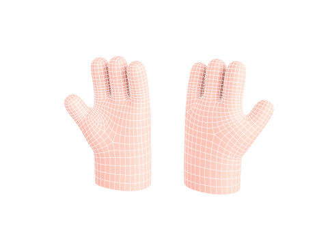 Prop182 Cartoon Hand Model 3D