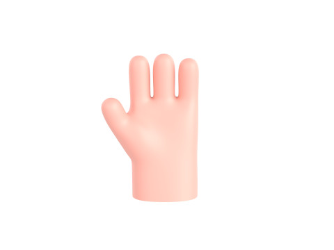 Prop182 Cartoon Hand Model 3D