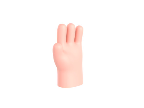 Prop182 Cartoon Hand Model 3D
