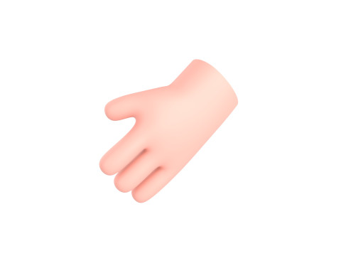 Prop182 Cartoon Hand Model 3D