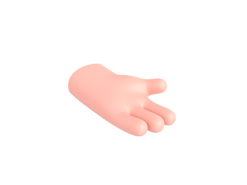 Prop182 Cartoon Hand Model 3D