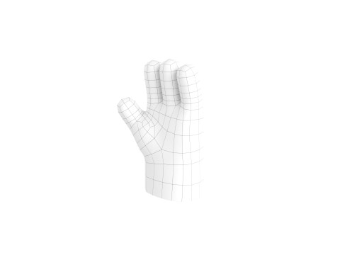 Prop182 Cartoon Hand Model 3D