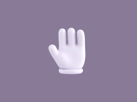 Prop183 Cartoon Glove 3D Model