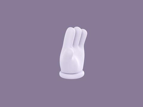 Prop183 Cartoon Glove 3D Model