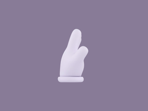 Prop183 Cartoon Glove 3D Model