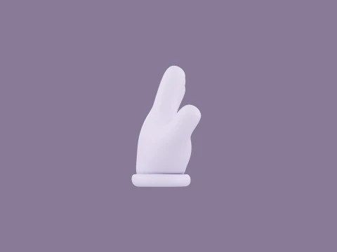 Prop183 Cartoon Glove 3D Model