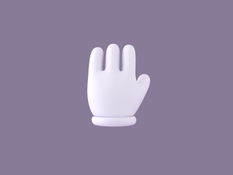 Prop183 Cartoon Glove 3D Model